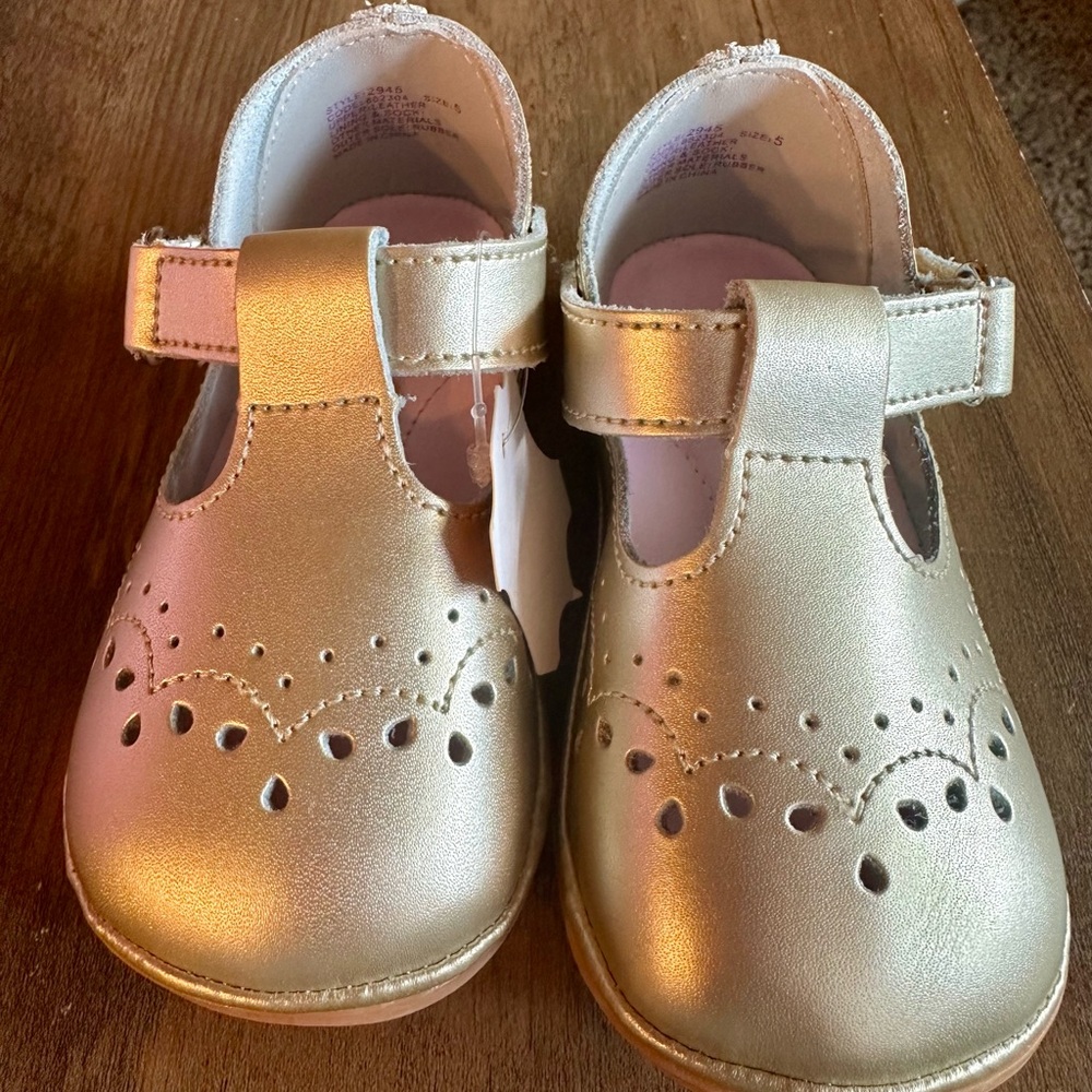 Gold Kids Shoes